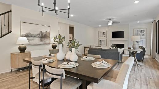 Your new kitchen will feature stainless steel appliances and a spacious island for cooking and entertaining.