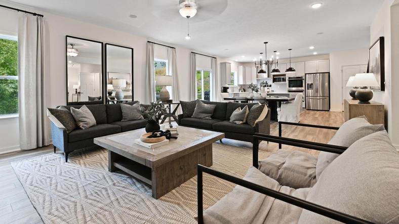 Open floor plans make it easy to host friends and family.