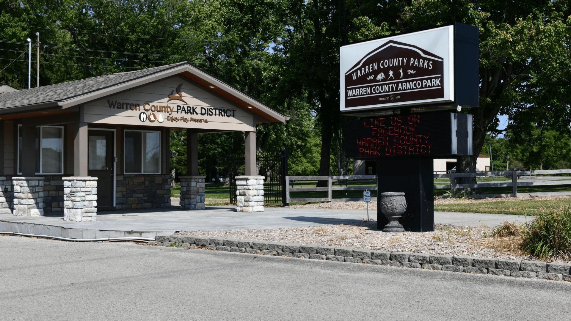 Spend the day at Armco Park where you can boat, fish, use sports courts, golf, explore the playground, and more!