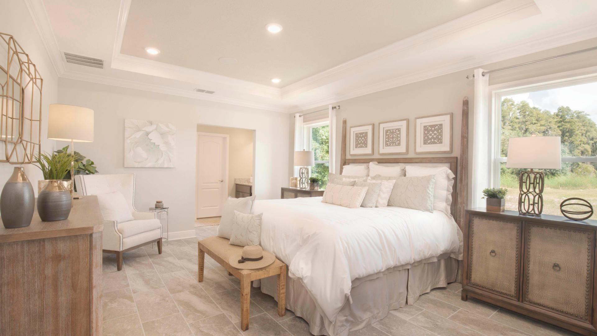 Retreat to your private master bedroom at the end of the day.