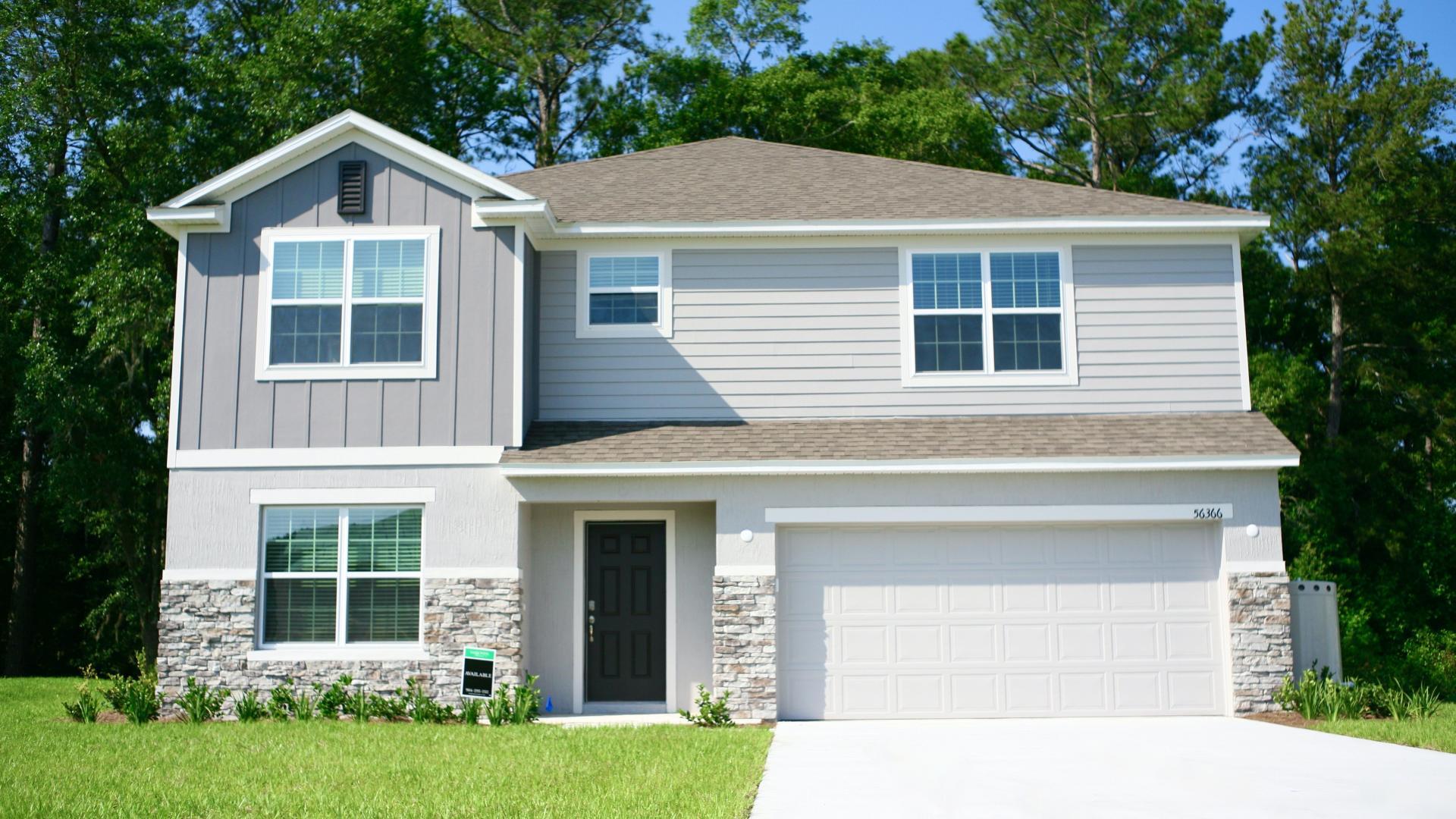 Two-story floor plans are available.