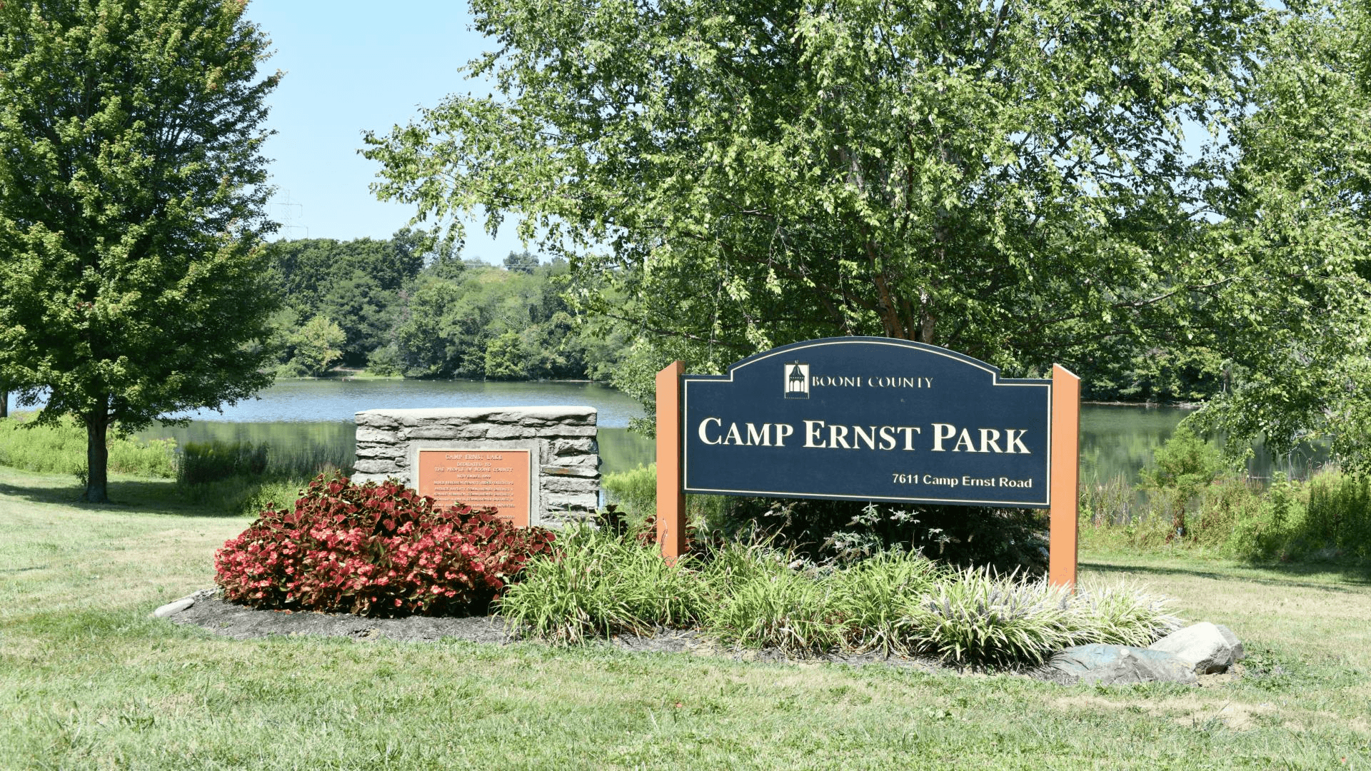 Spend the afternoon less than a mile away at Camp Ernst Lake Park, where you can walk, hike and fish.