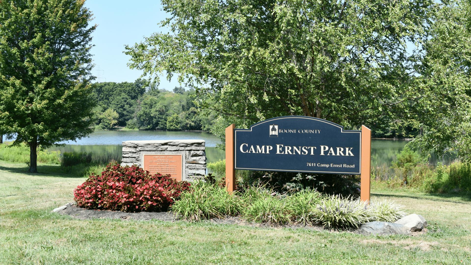 Spend the afternoon less than a mile away at Camp Ernst Lake Park, where you can walk, hike and fish.
