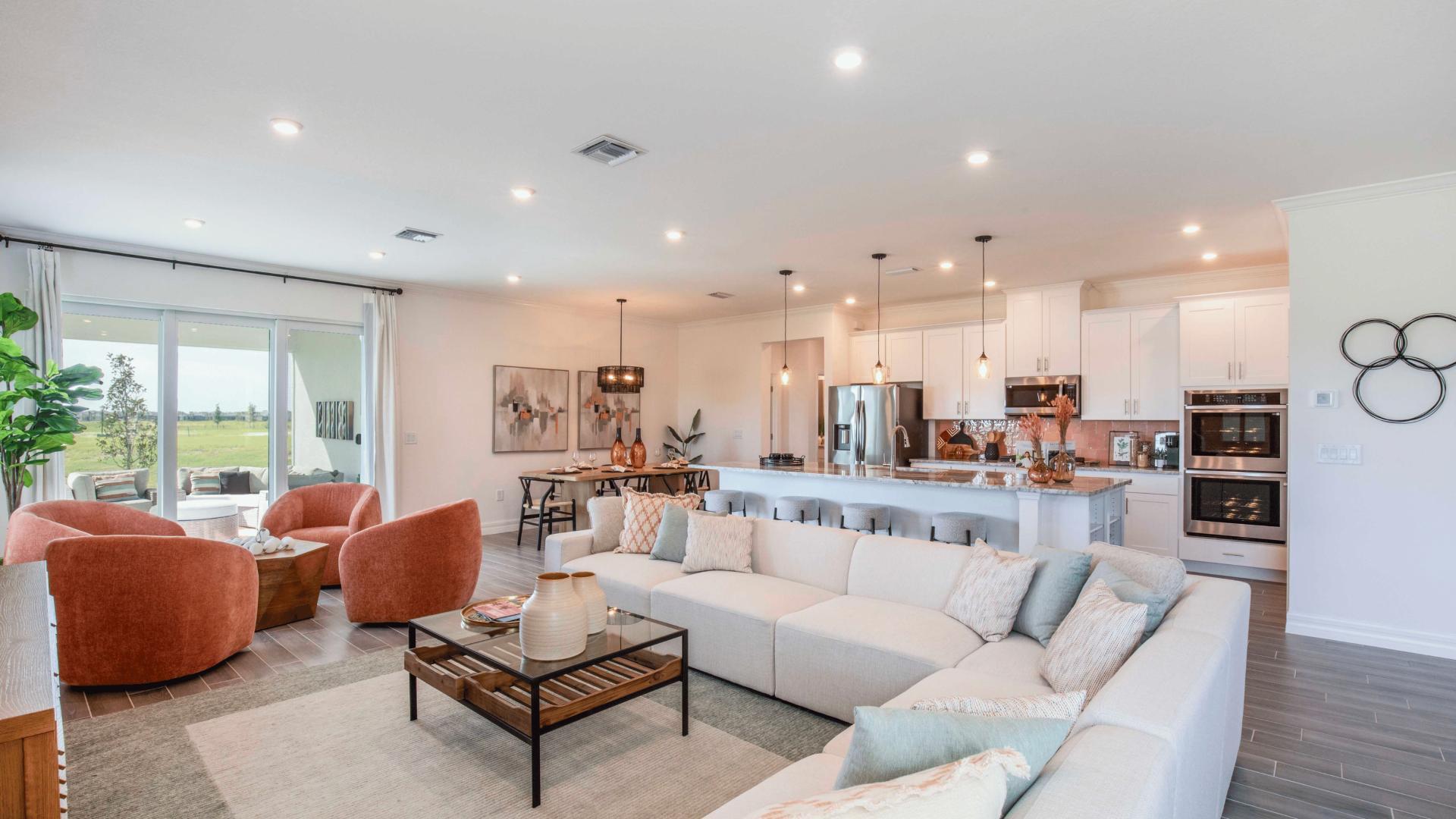 Spacious single-level floor plans with 9' ceilings.