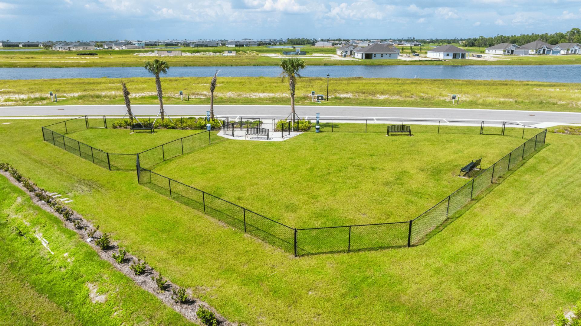 Heritage Station features two dog parks within the community.