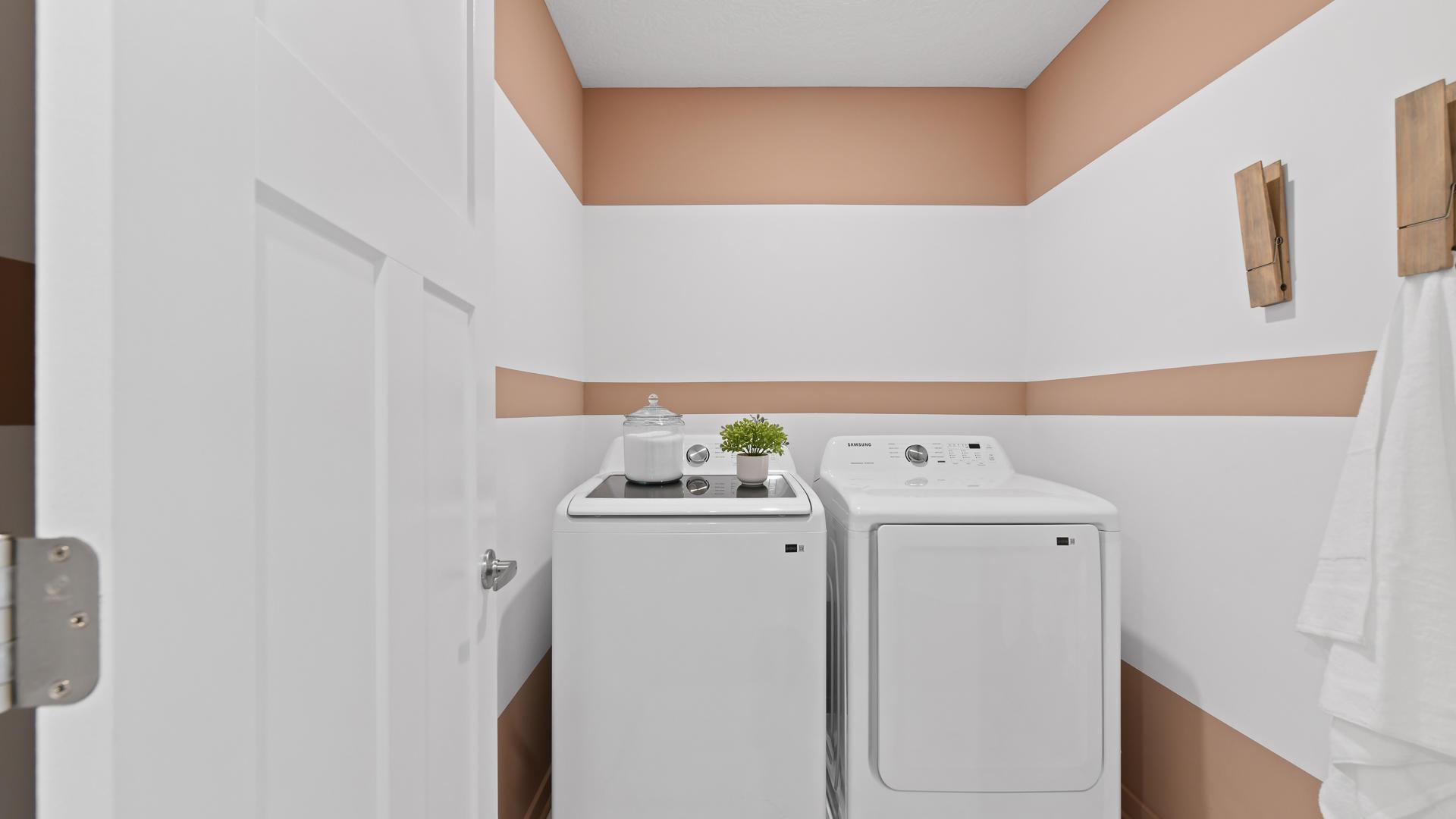 Laundry has never been easier with your very own laundry room included with every floorplan.