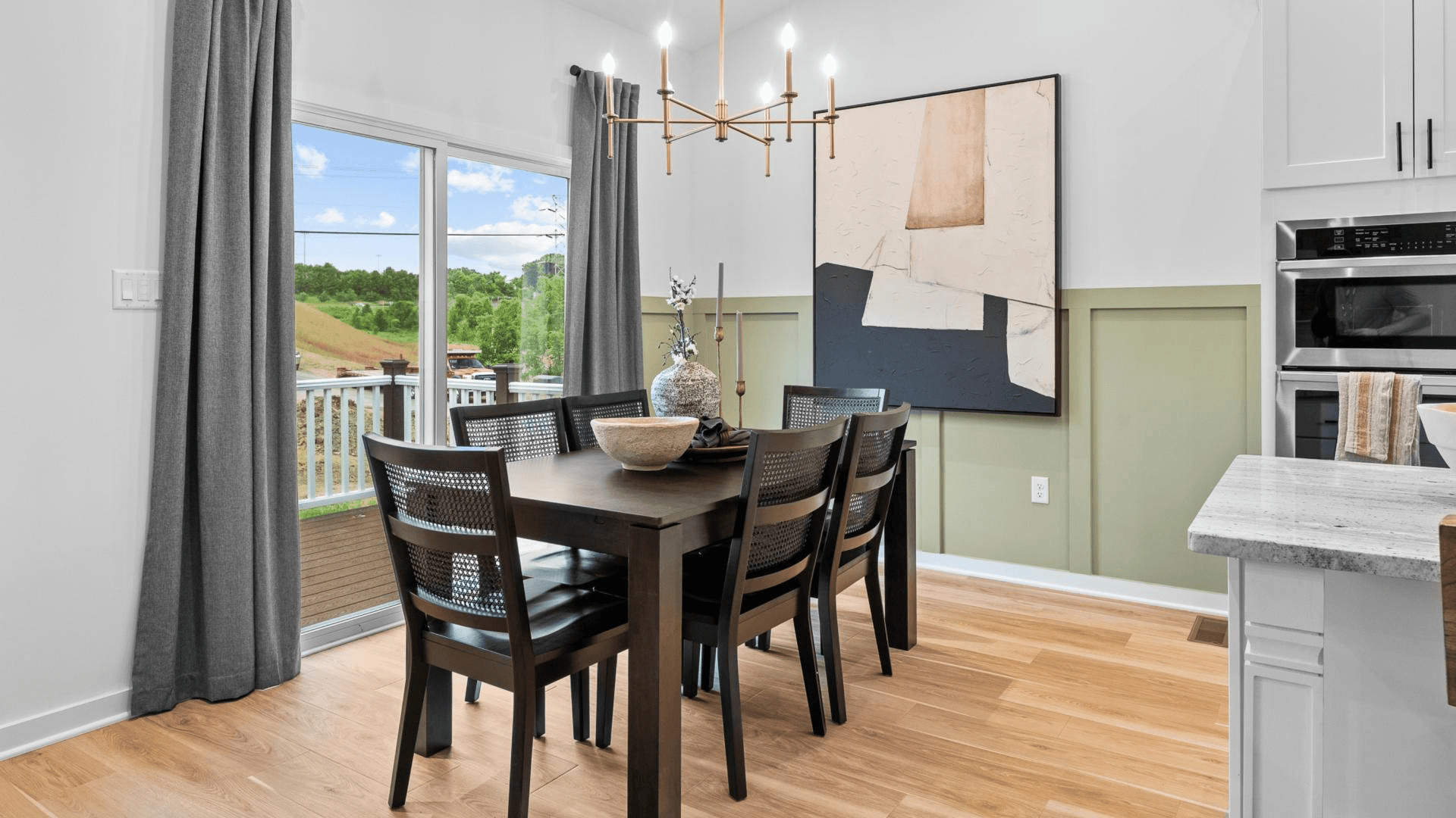 Light filled breakfast nooks are perfect for casual or formal dining at home.