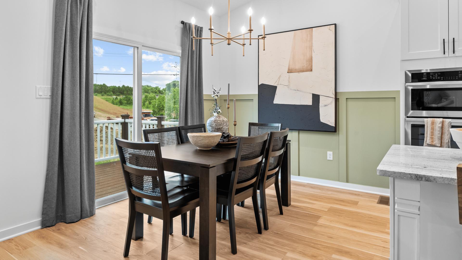 Light filled breakfast nooks are perfect for casual or formal dining at home.