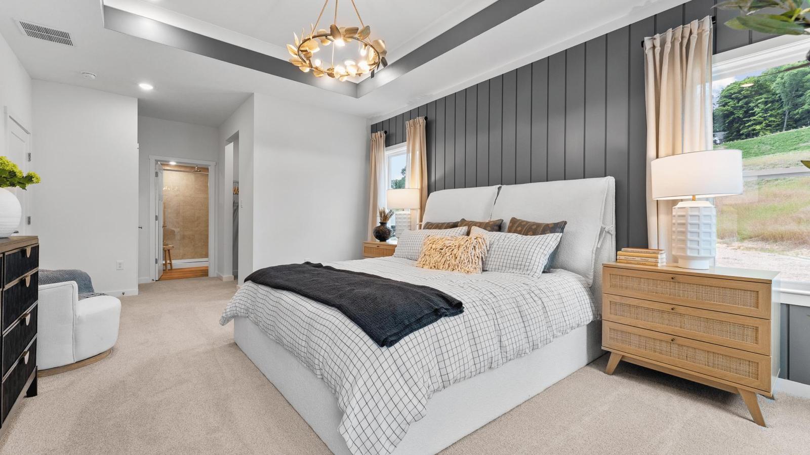 Relax in your private master bedroom with an en suite bathroom.