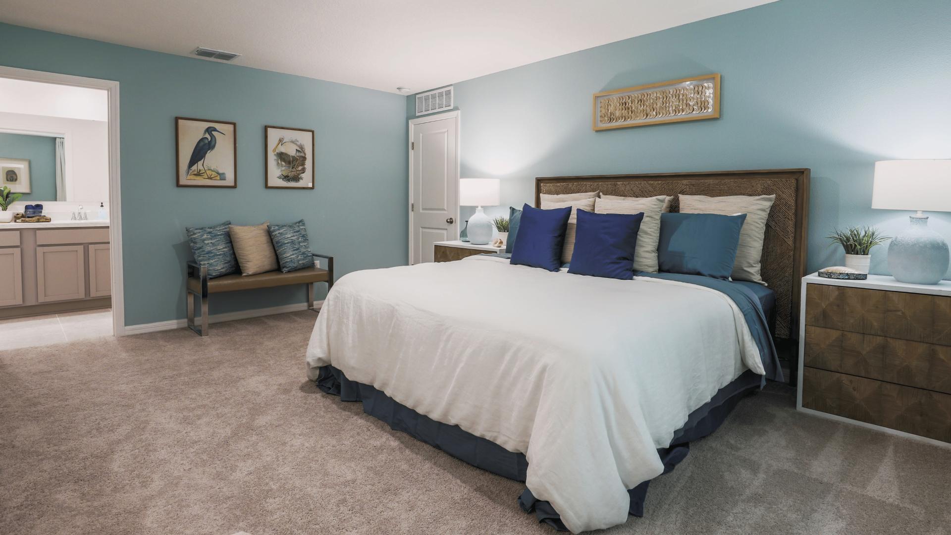 Retreat to your private master bedroom at the end of the day.