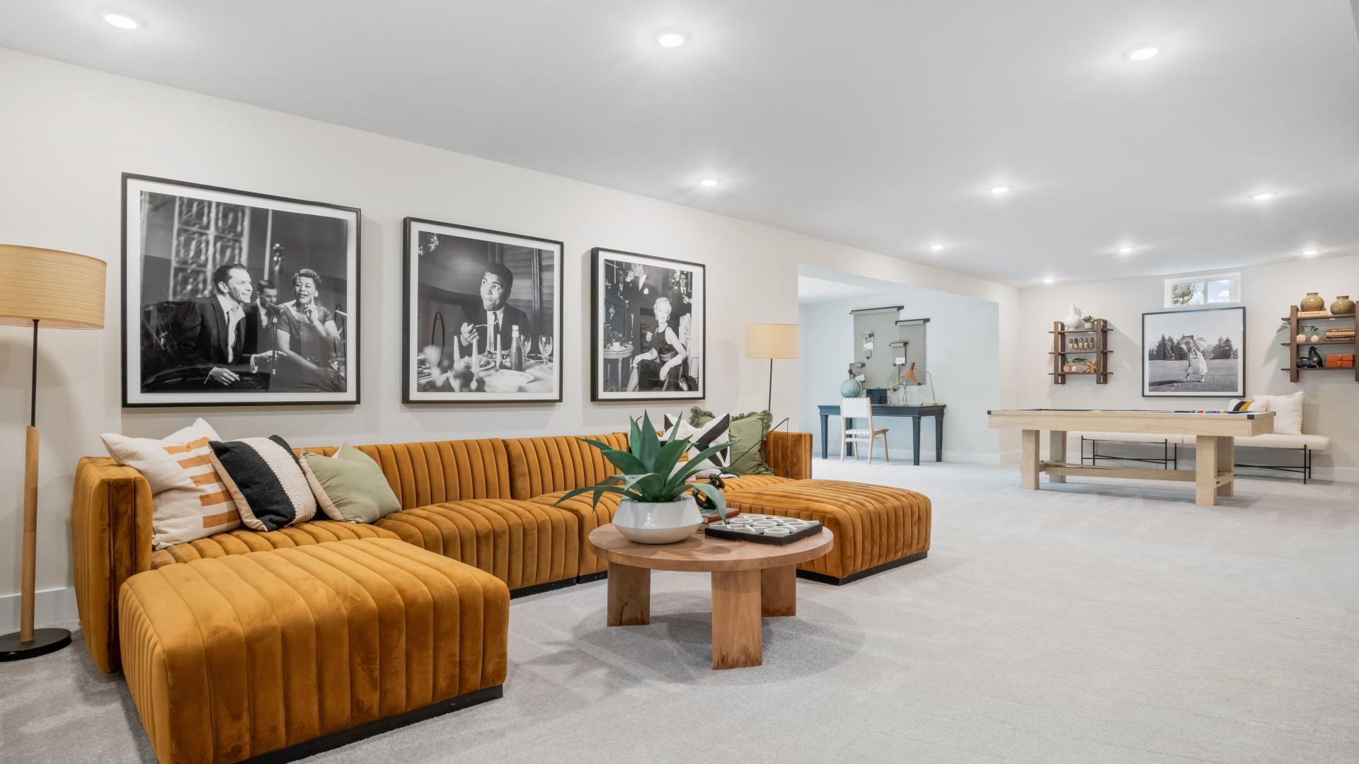 Finish and personalize the basement for more space and room to entertain.