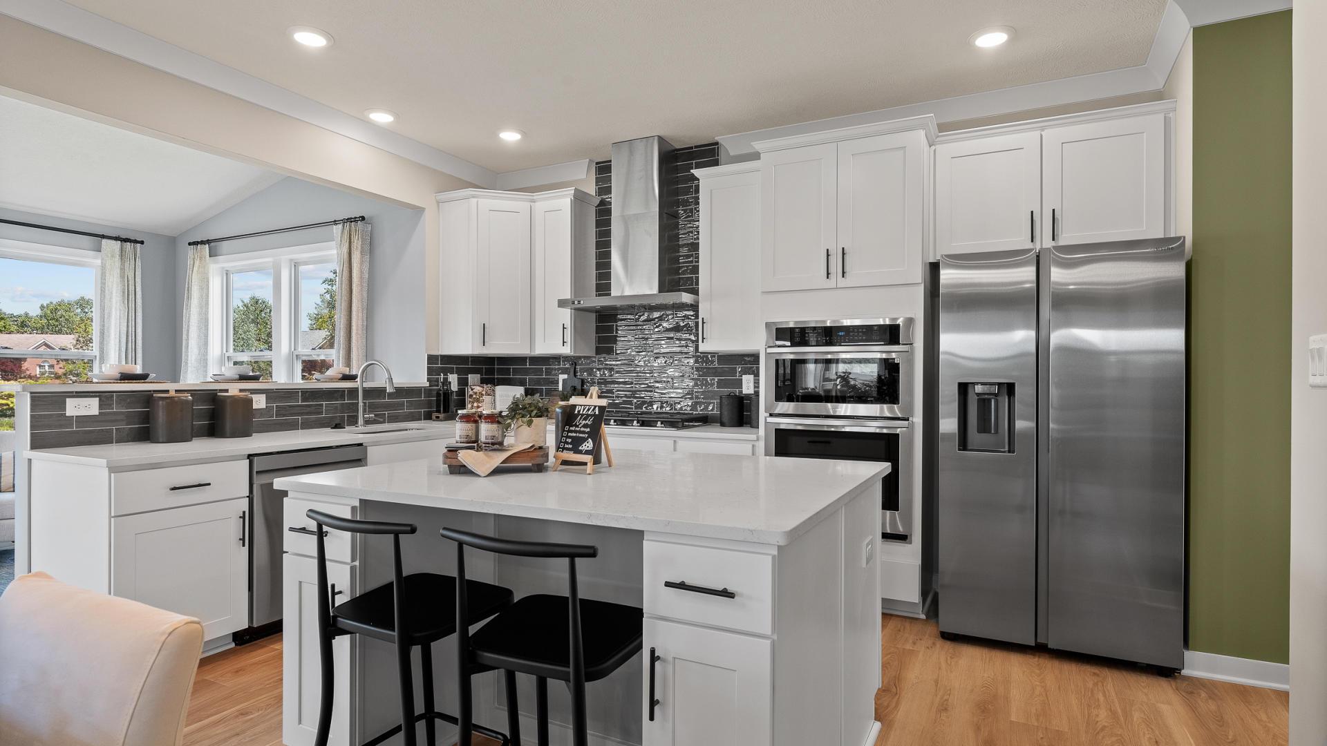 Your kitchen your way - choose your favorite flooring, cabinets, countertops, backsplash, and more.