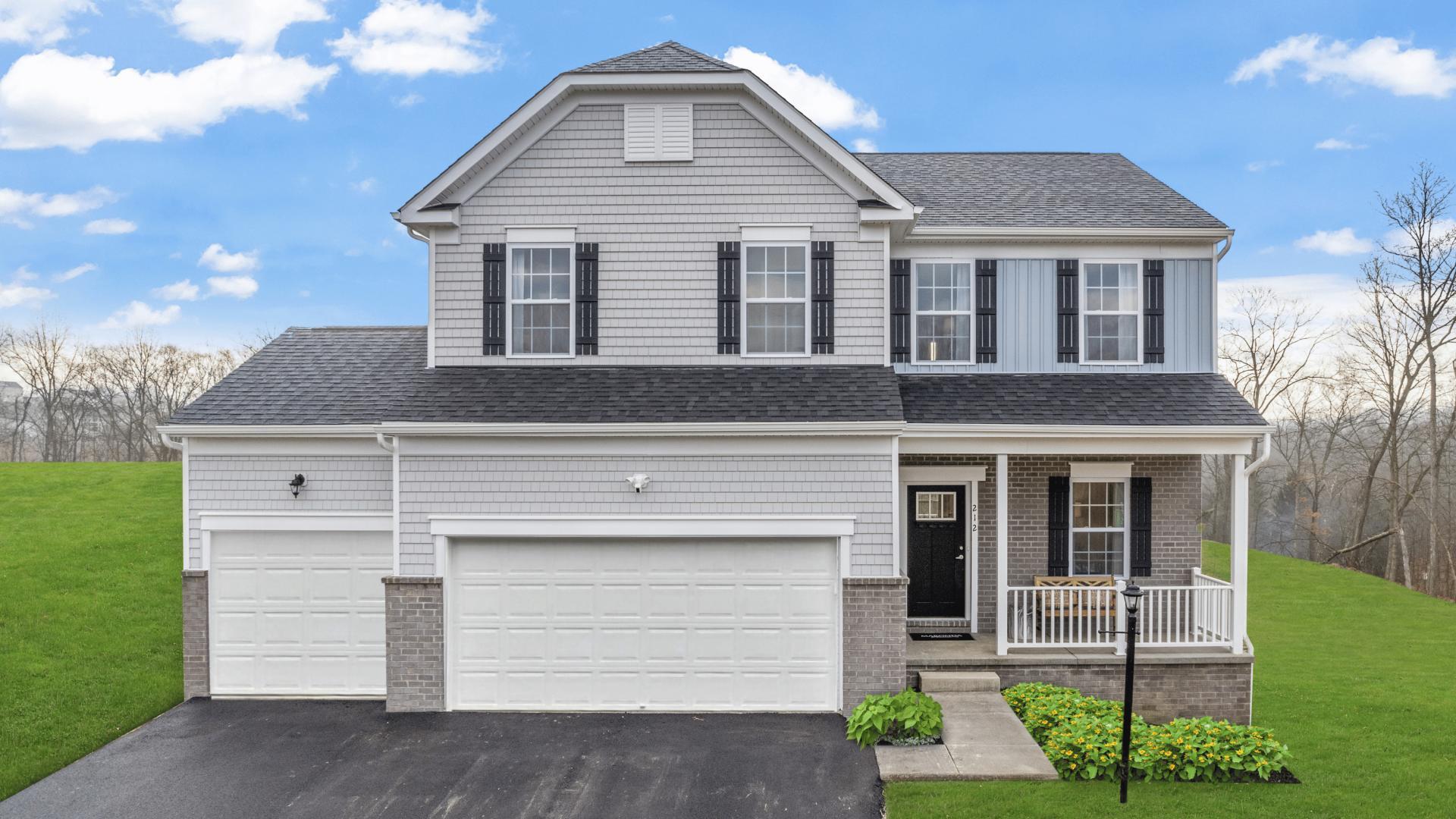 Consider a 3-car garage option for extra space in your home.