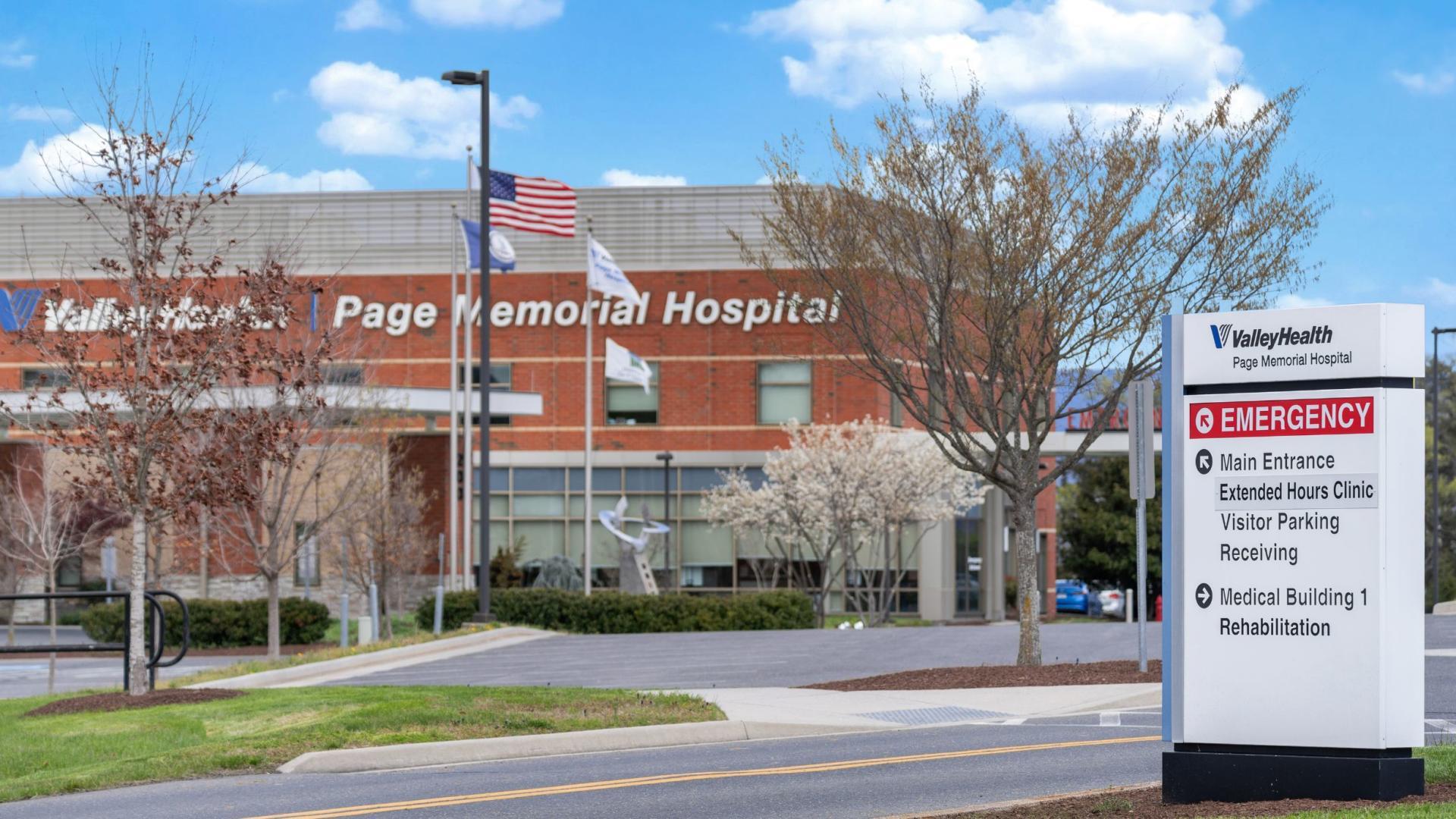 Care is available at the award Page Memorial Hospital less than 2 miles away.