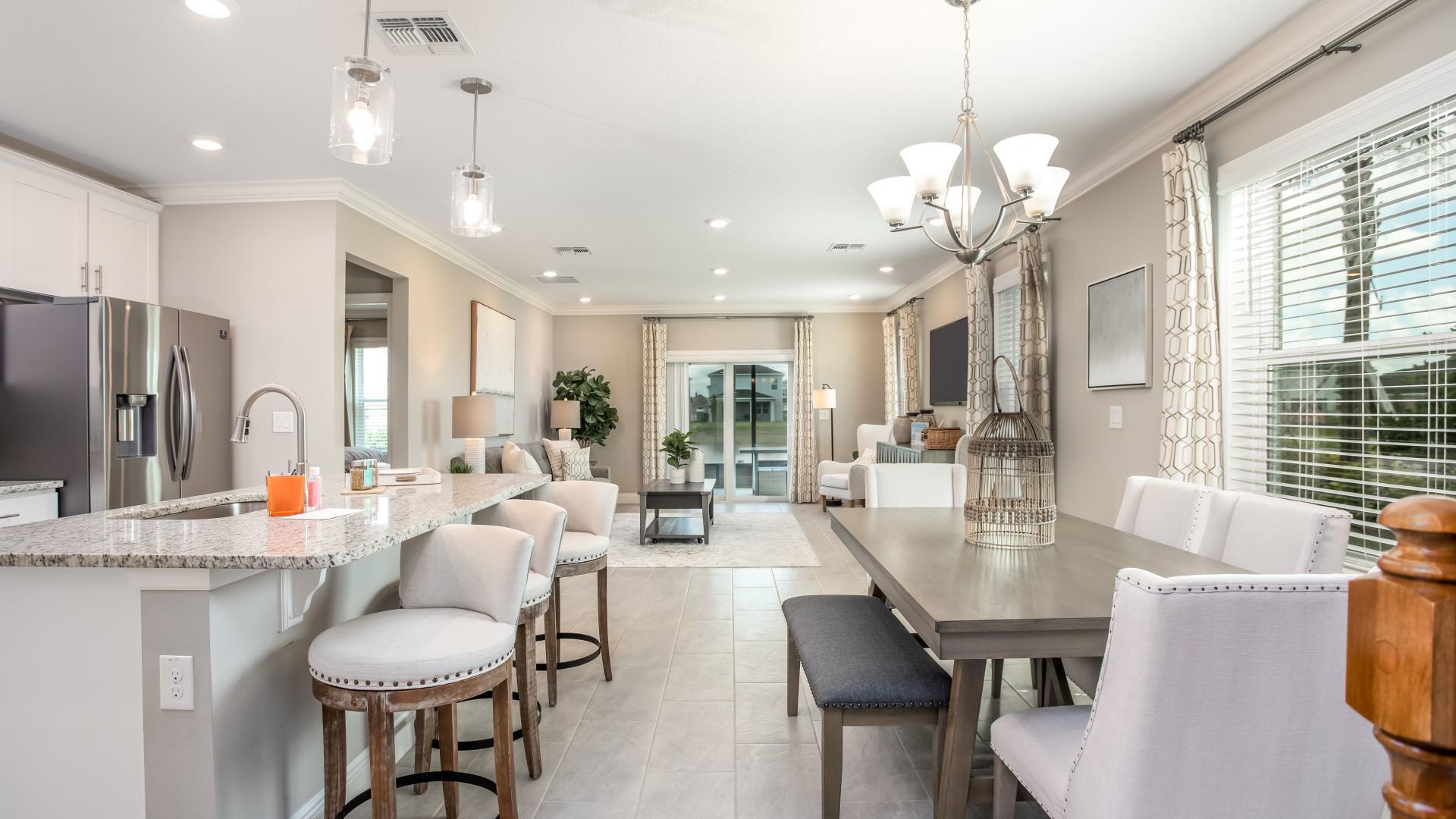 With the open designs, you'll have plenty of space when friends &amp; family visit.