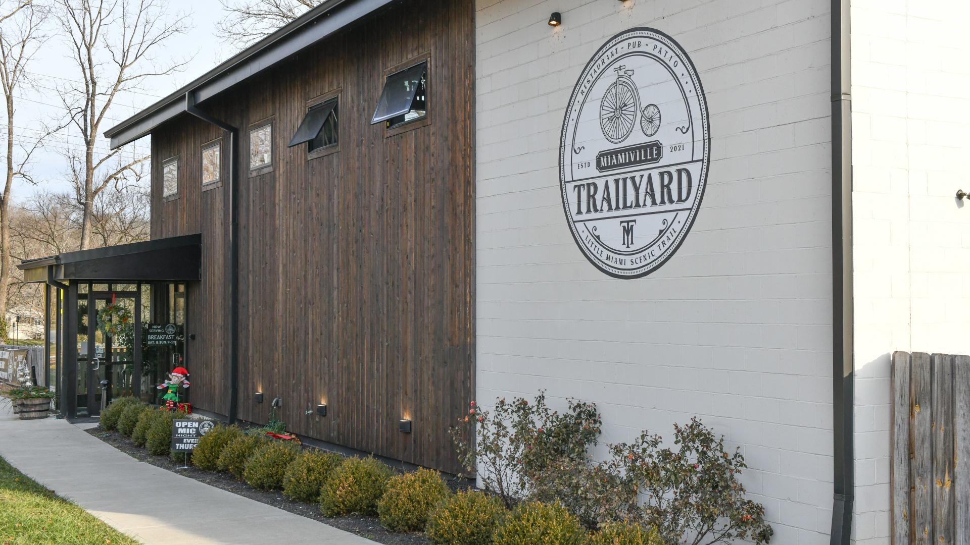 Trail enthusiasts will love this perfect pit stop on the Little Miami Scenic Trail.