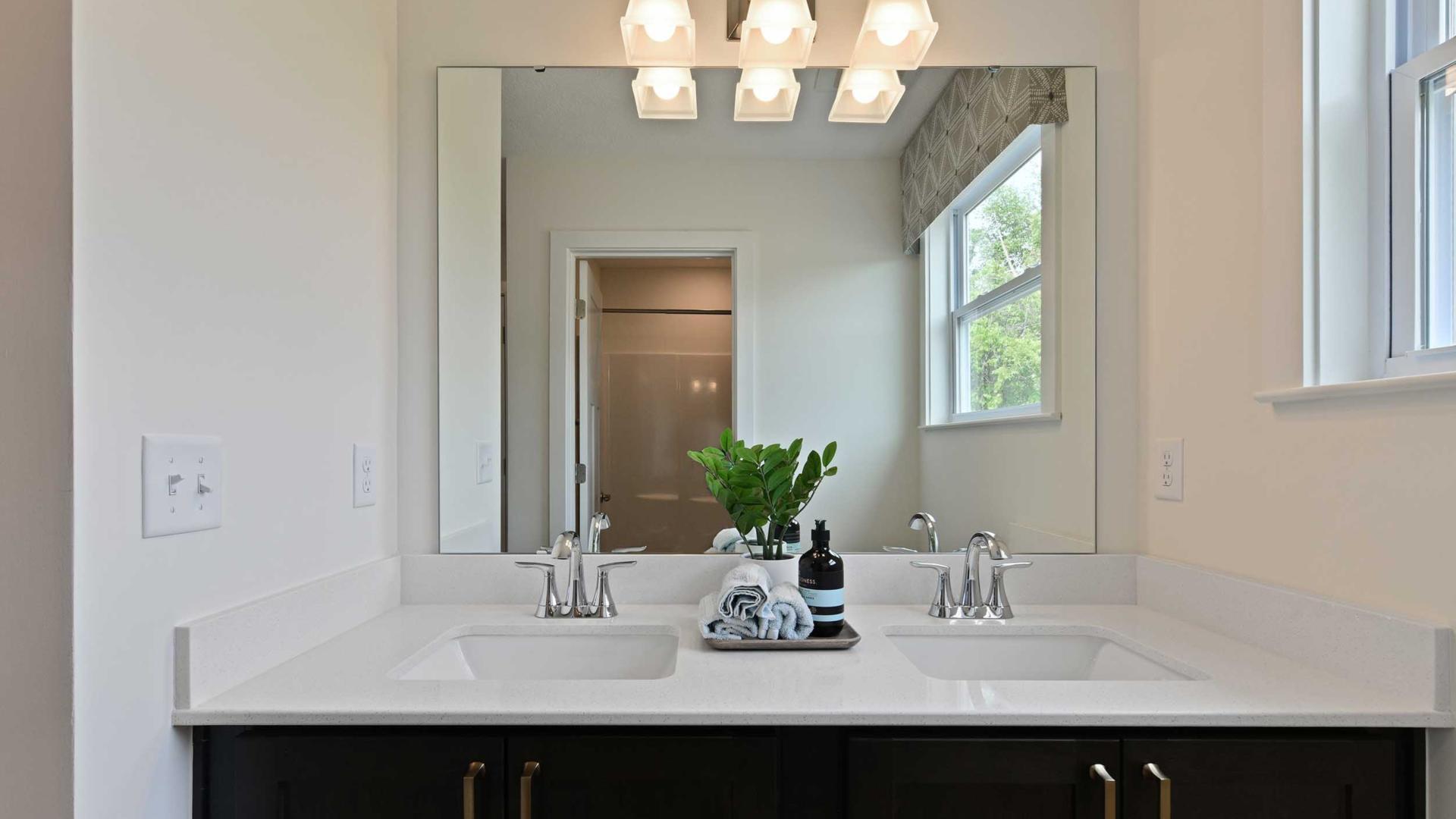 Dual vanities means less fighting getting ready for school or bed.