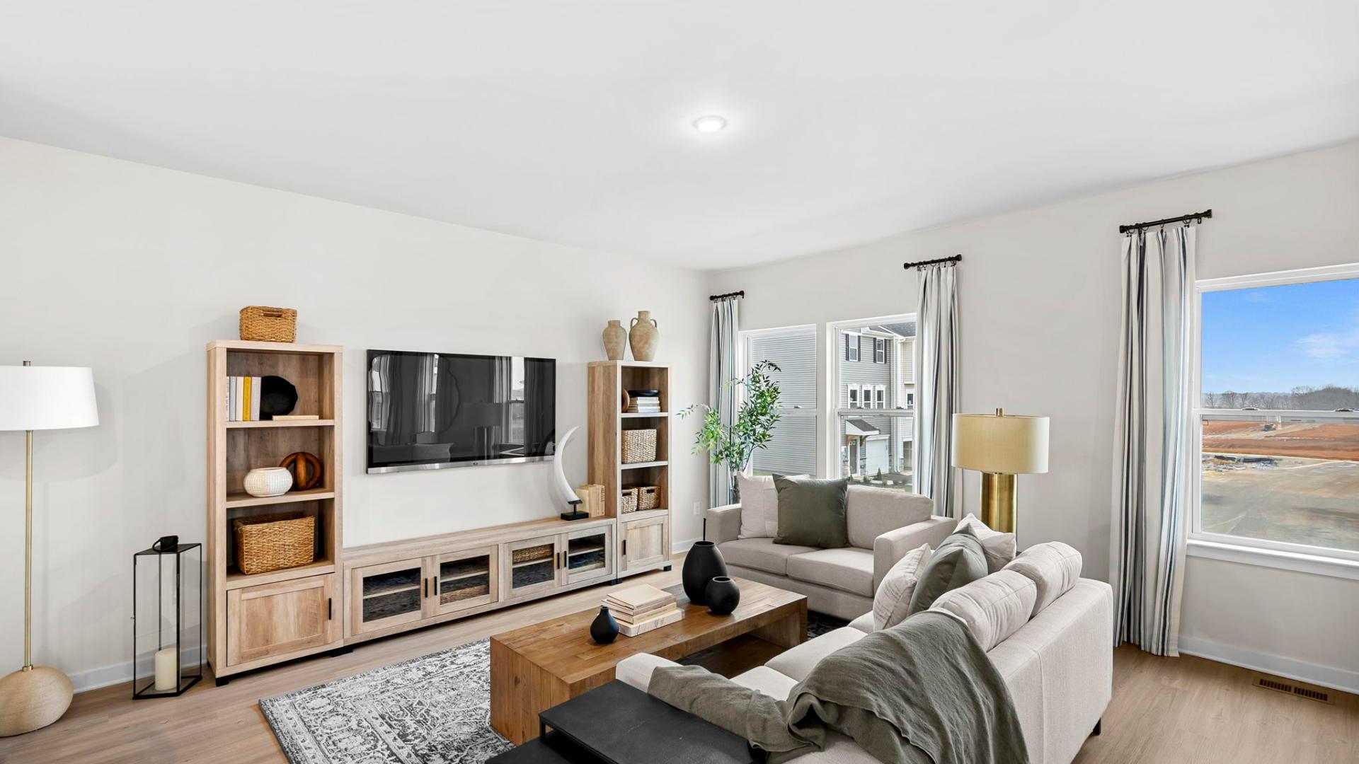 Open floor plans make it easy to entertain friends and family.