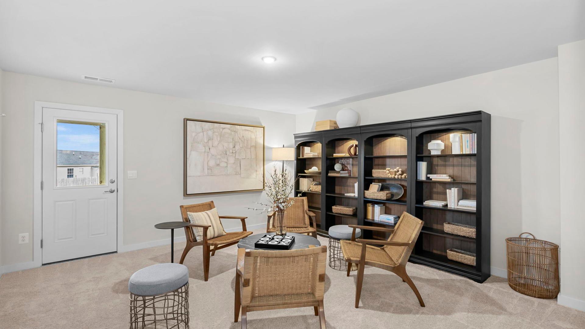 Flex spaces for a home office, hobby room or an extra bedroom – you decide.