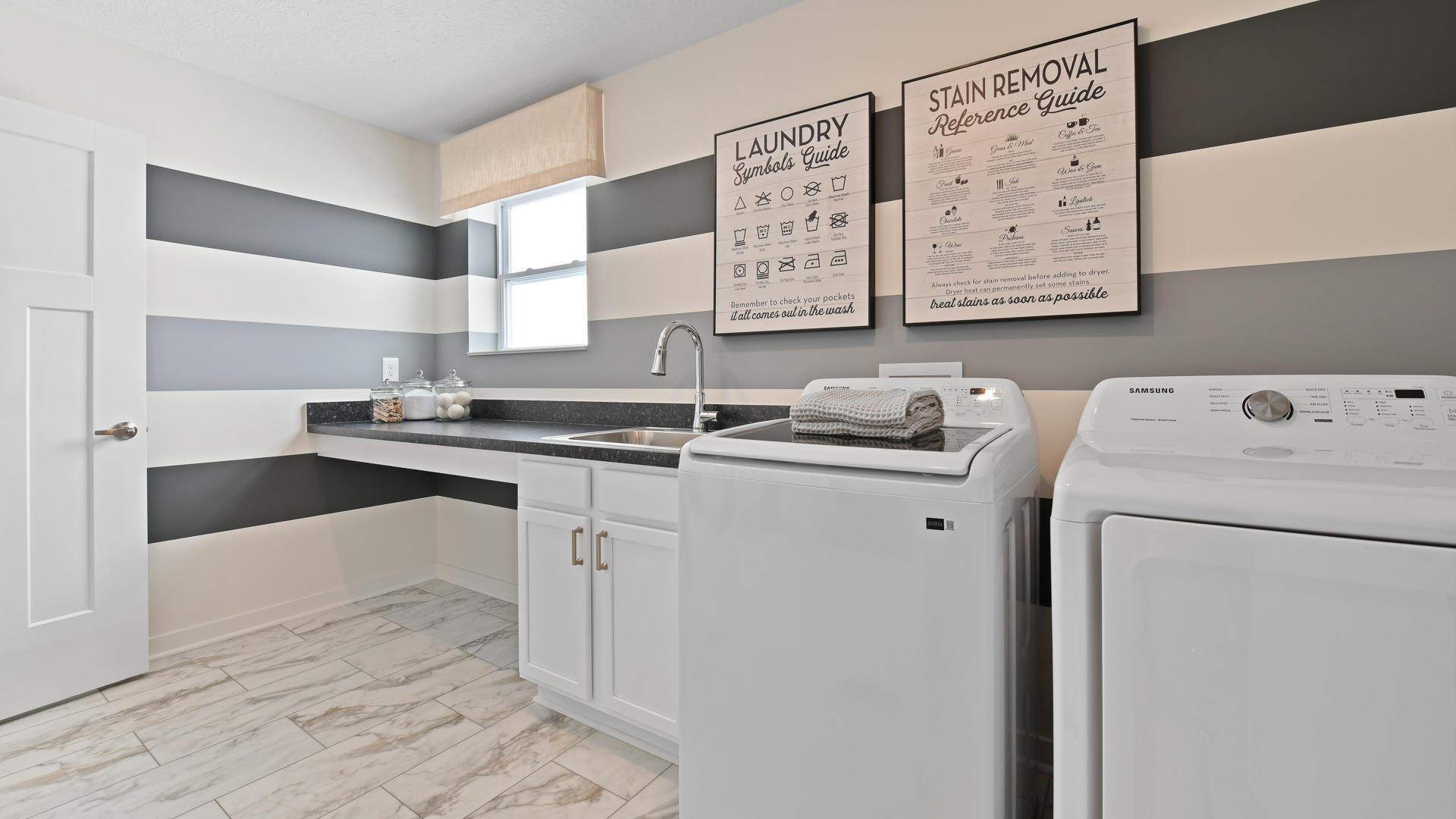 No more basement laundry or laundromat – you can have it on the same level as the bedrooms.