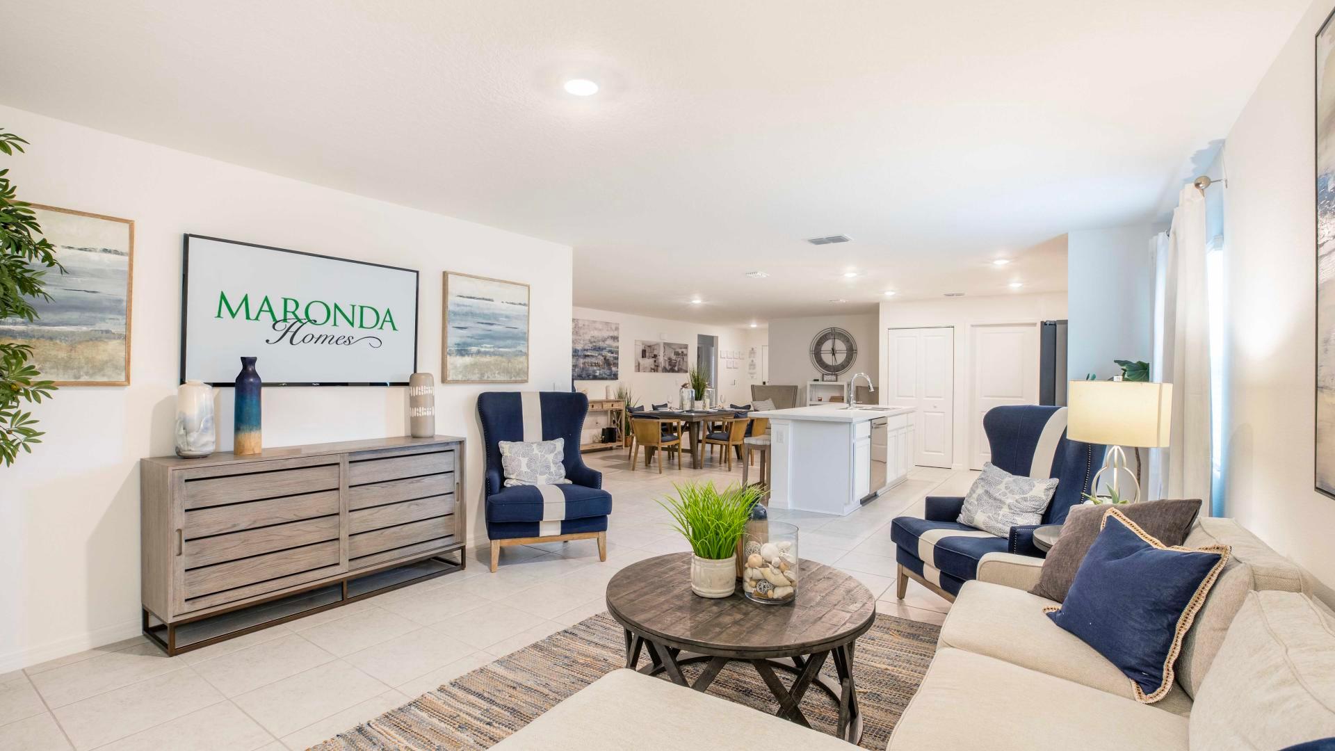 Enjoy the open-concept layout of your new home!