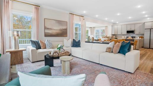 Open floor plans make it easier to entertain and have a spacious home.