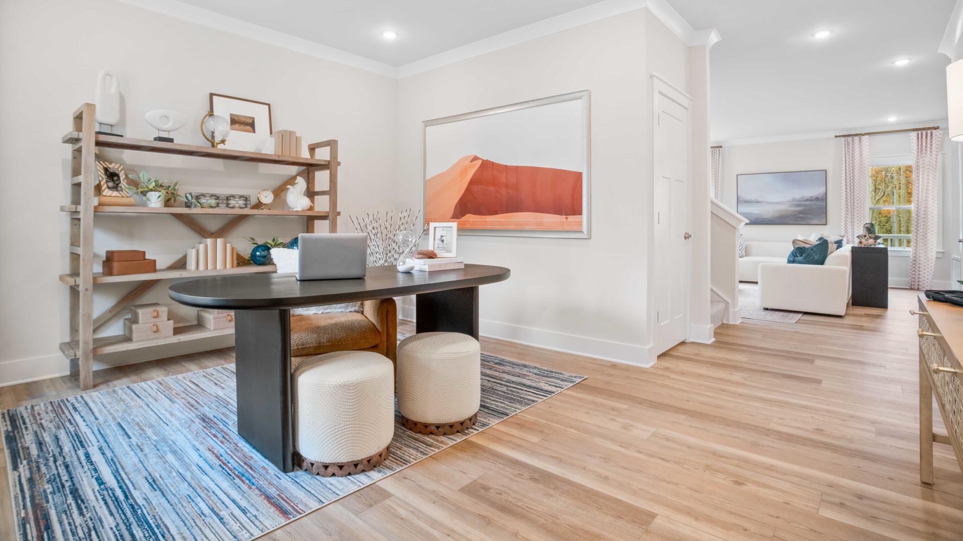 Flex spaces for an extra home office or playroom – you choose.