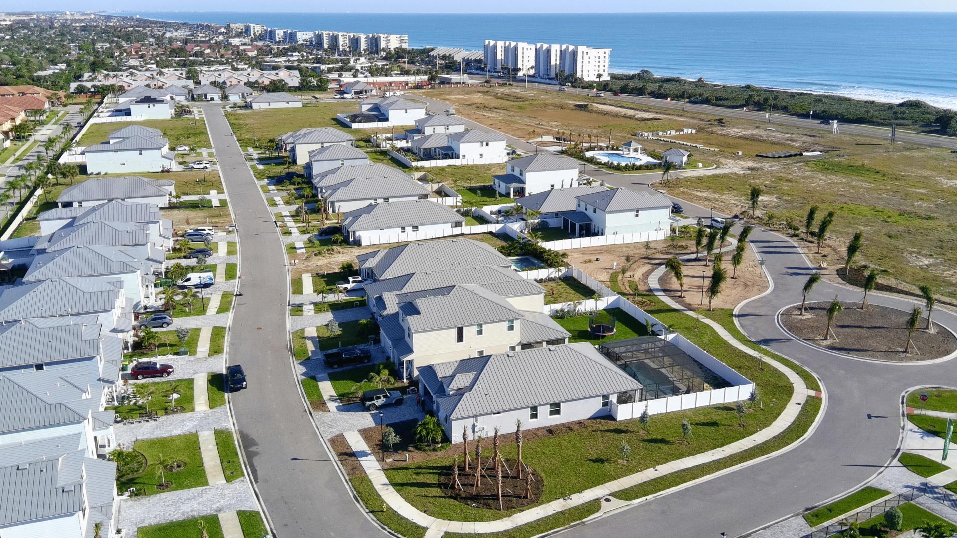 The Vue is the only new home construction community 800' from the beach.
