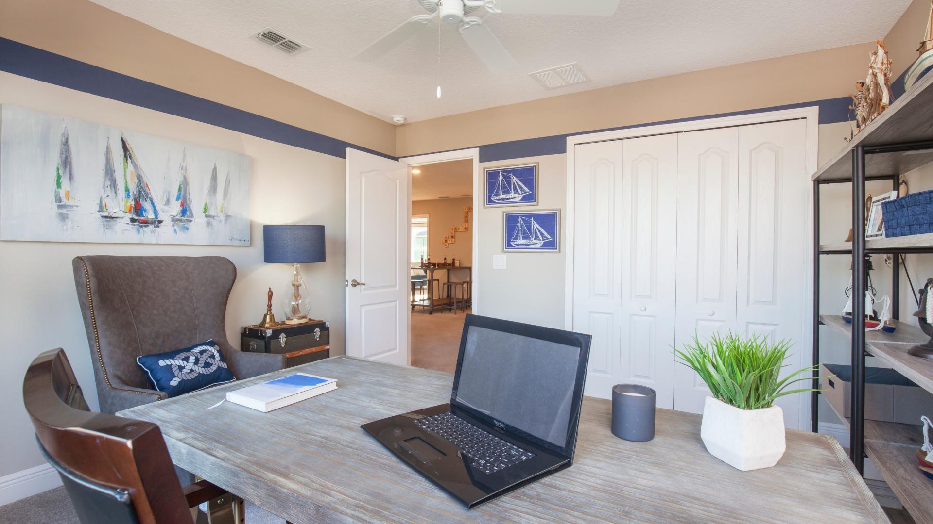 Transform your flex space into a guest room, home office, or game room.
