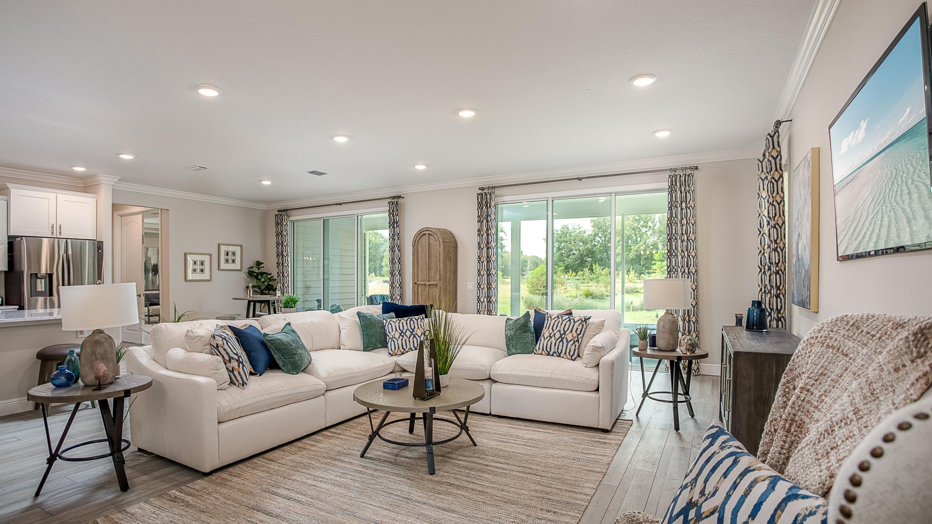 Open floor plans make it easier to entertain and have a spacious home.