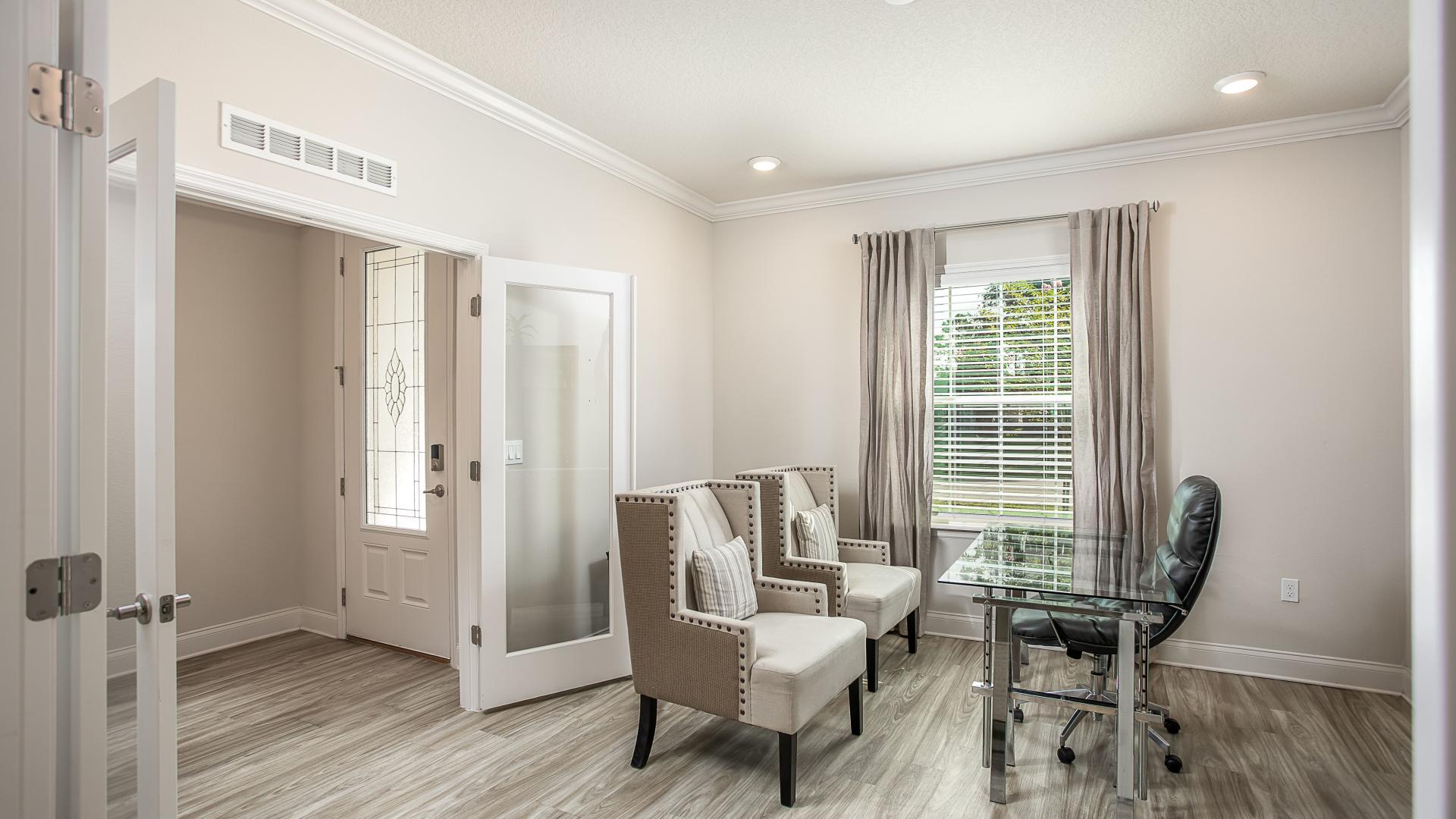 Flex spaces for an extra home office, playroom or a pull-out couch for guests – you choose.