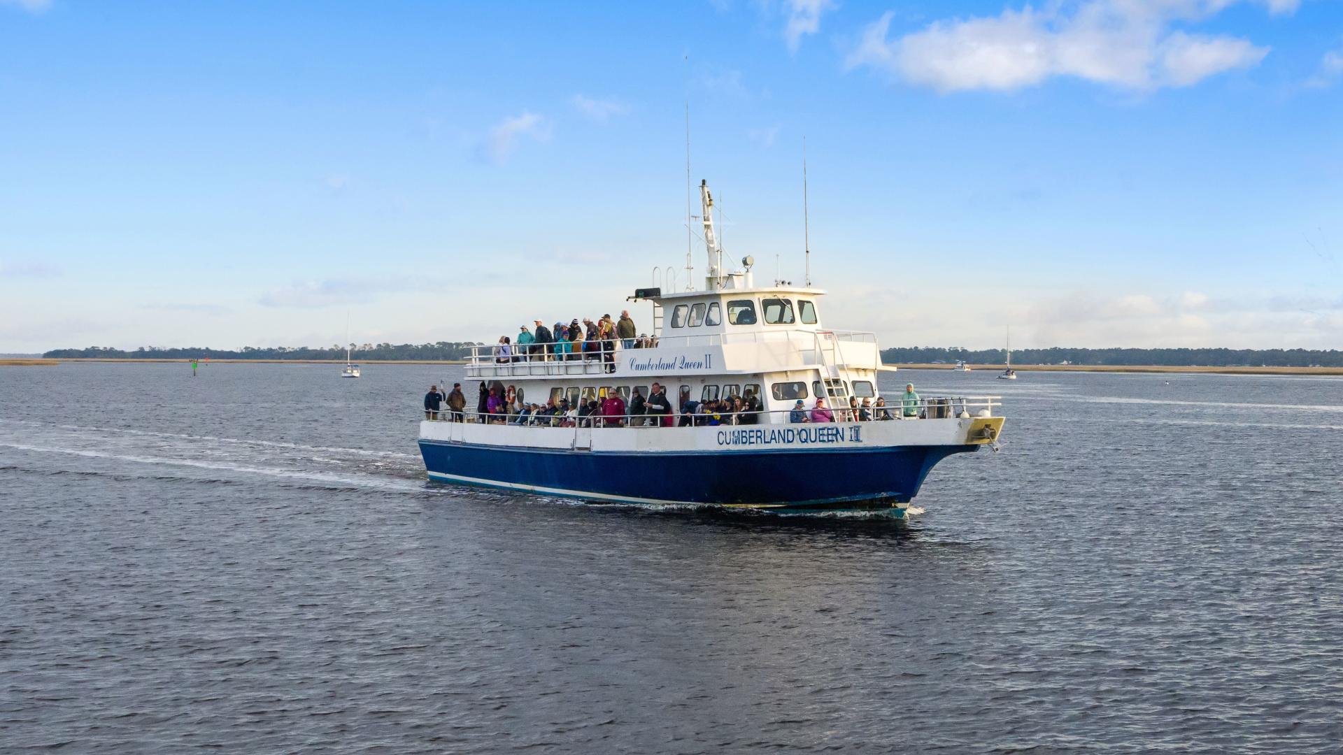 Get to Cumberland Island by ferry to enjoy sandy beaches, wild horses, dolphins and more.