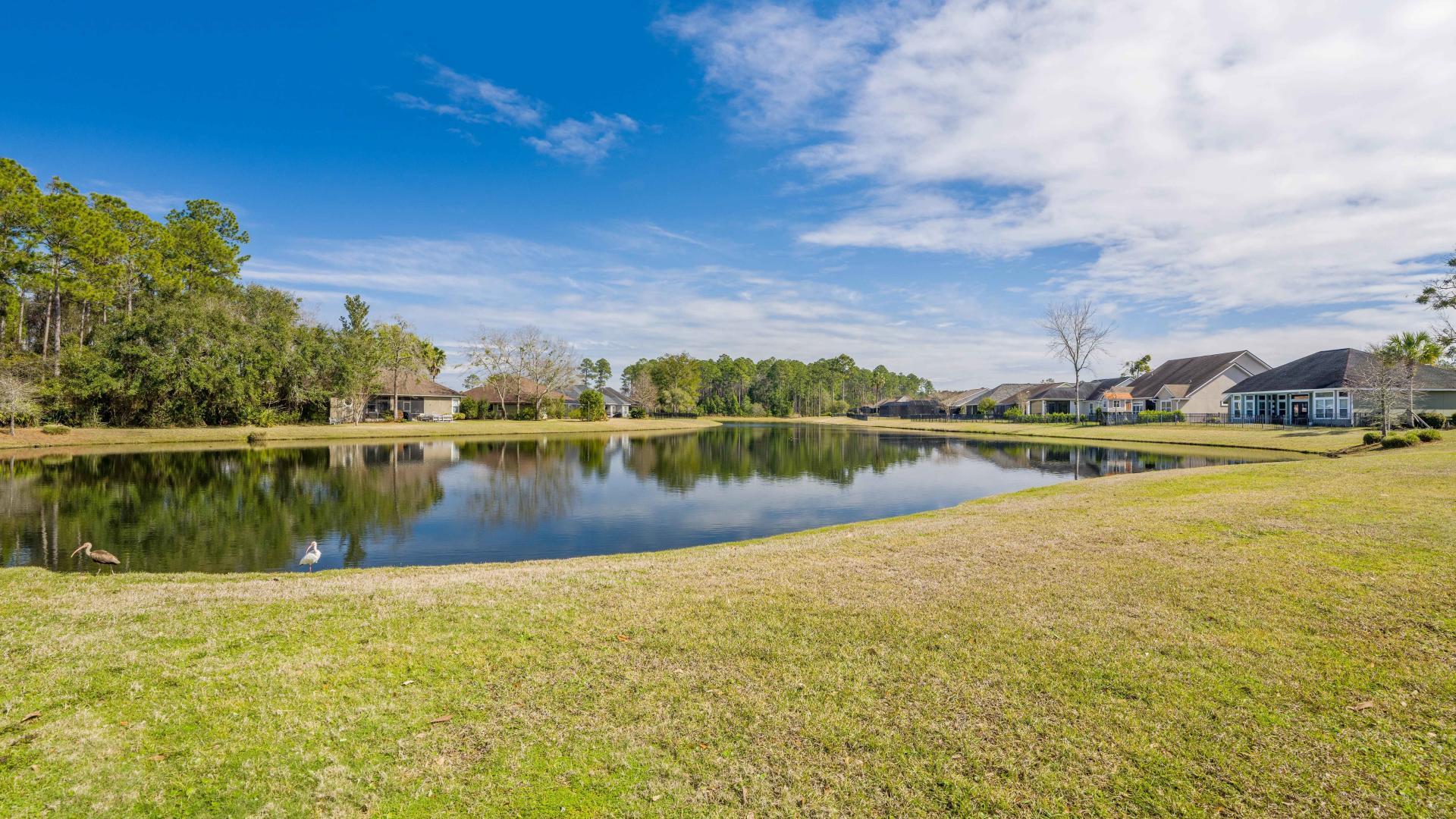 Cast a line in the community ponds, and enjoy the tranquil surroundings.