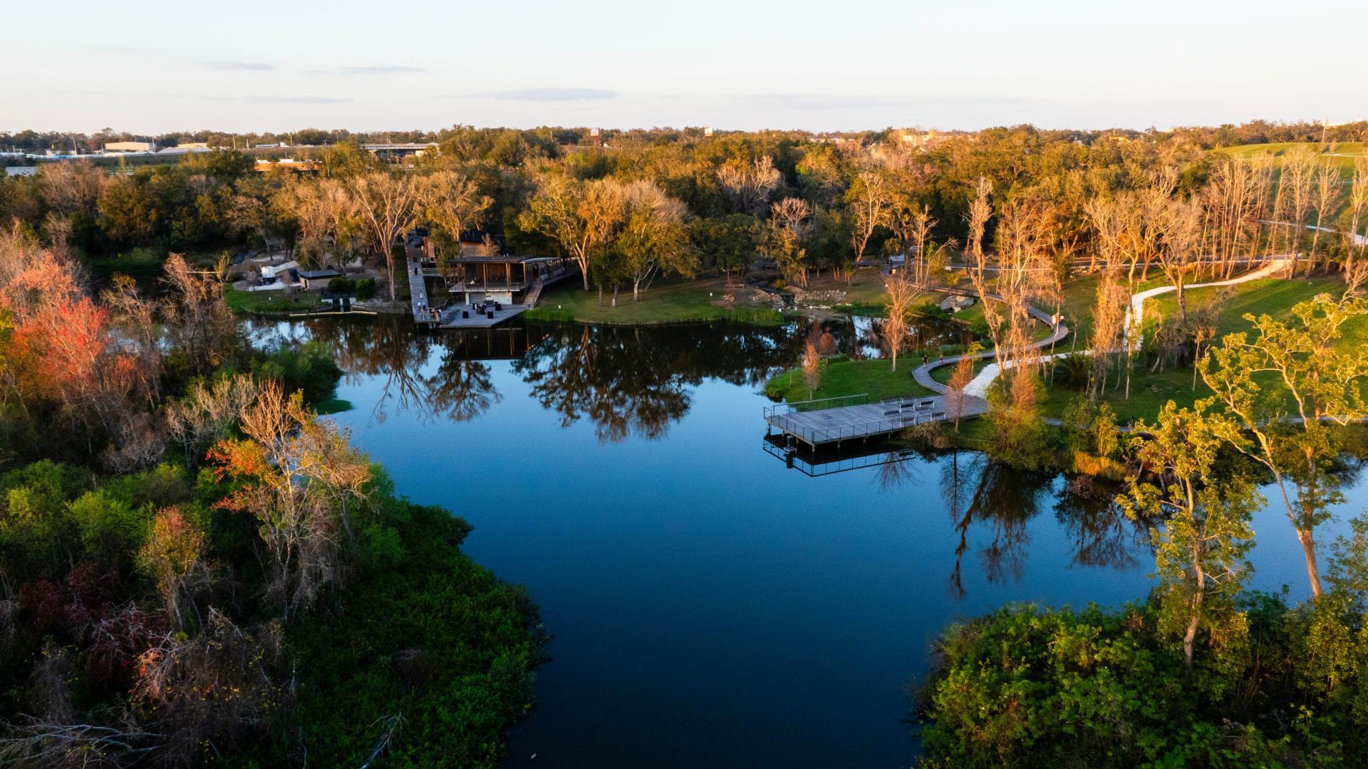 Wander and explore under the canopy of trees and grab lunch at Bonnie Springs Park, 11 miles away.