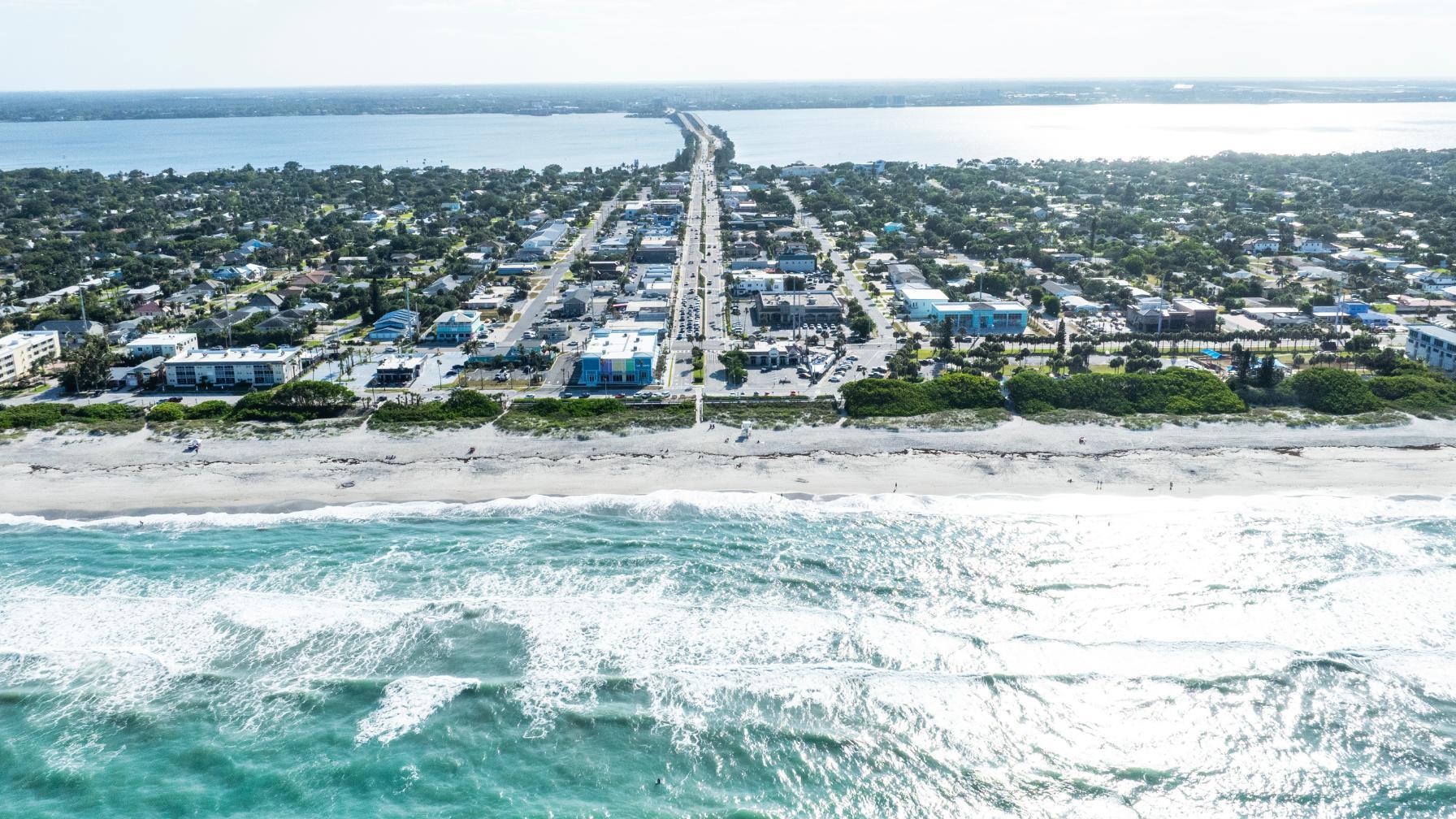Watch the sunrise at Satellite Beach, just 15 miles from home.