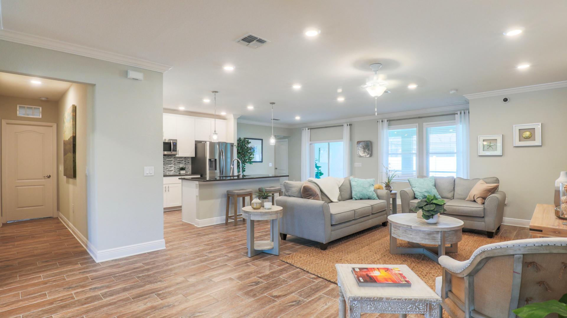 Host game night with friends and family in your new living room.