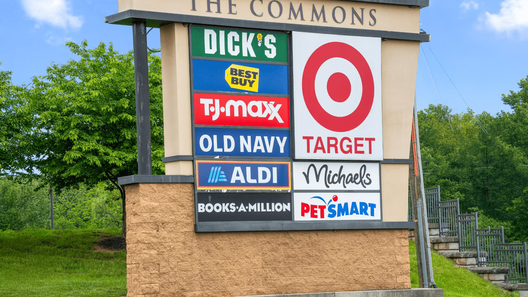 Visit The Commons for errands, featuring all the essentials.