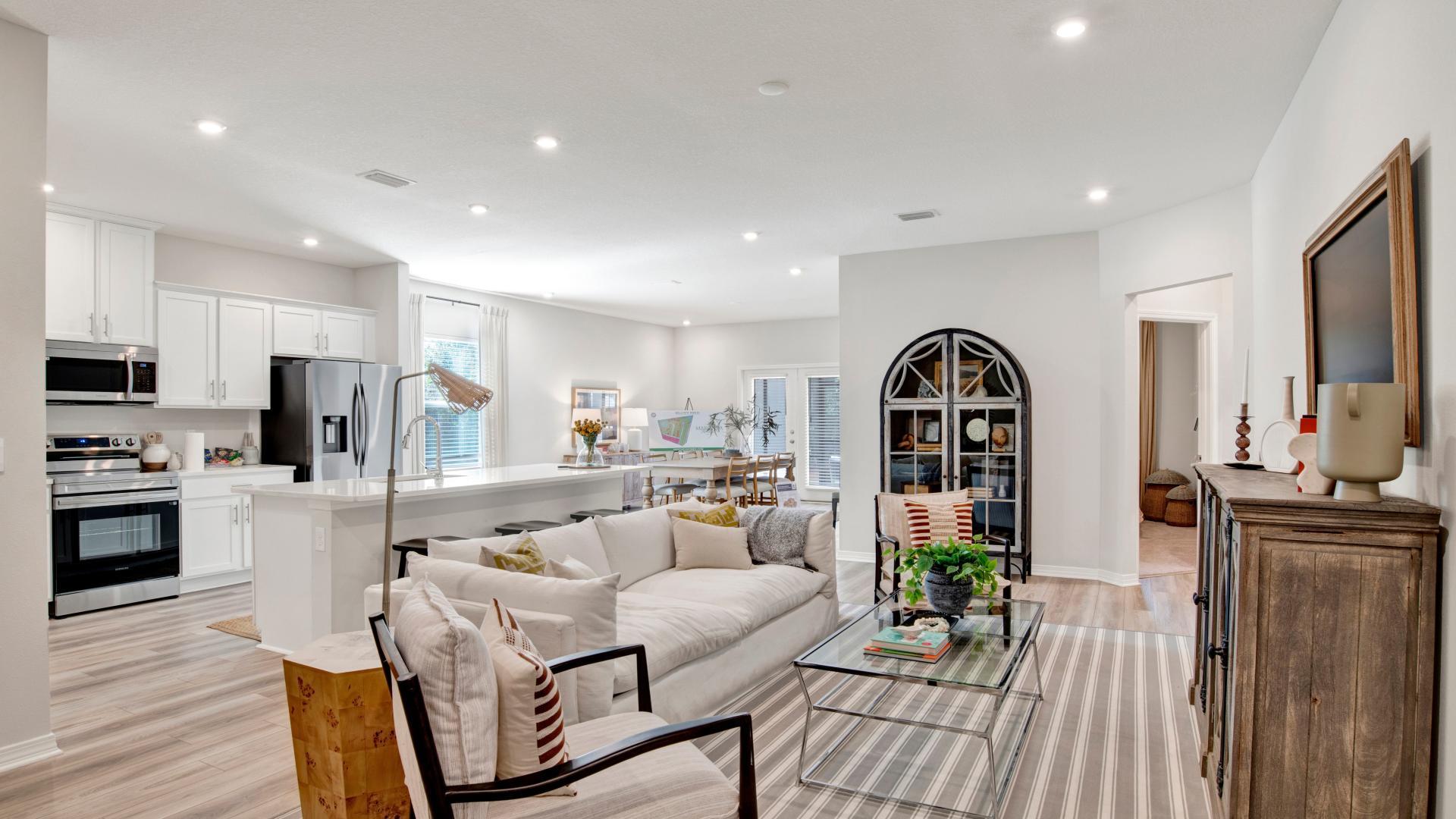 Open-concept designs create the perfect space in all the right places.