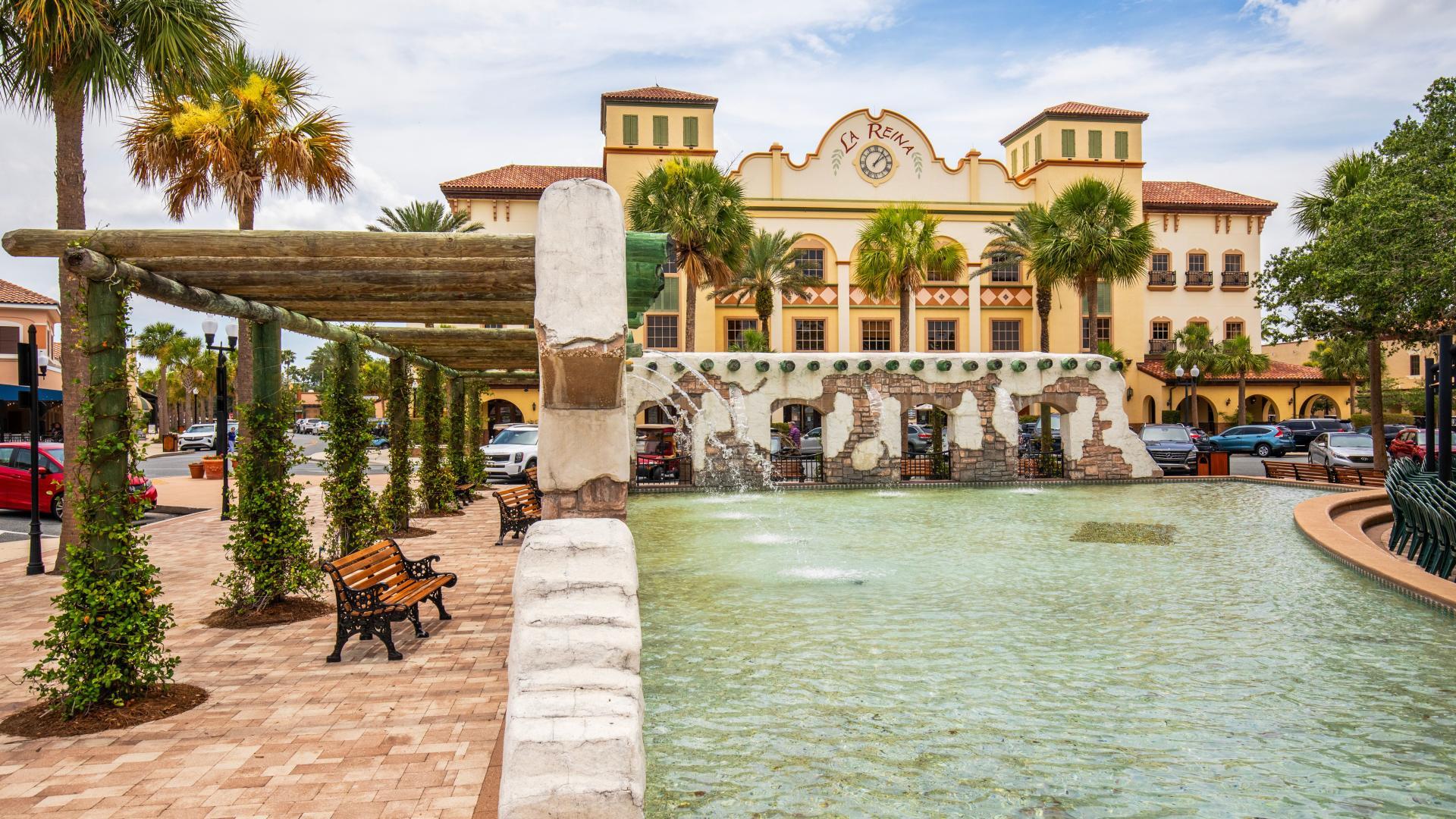 Spanish Springs Town Square features nightly events or performances.