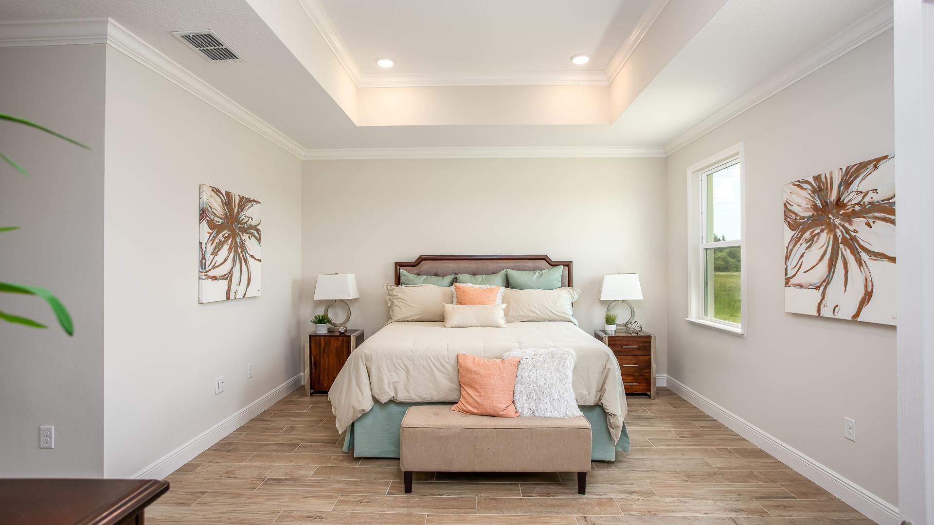 Retreat to your private bedroom at the end of the day.