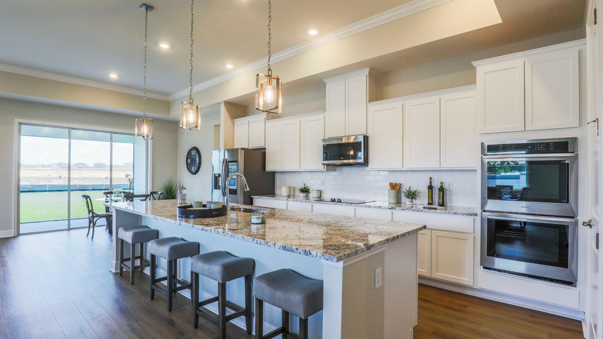 Whip up your favorite meal in the kitchen that you helped design - everyone will ask for seconds.