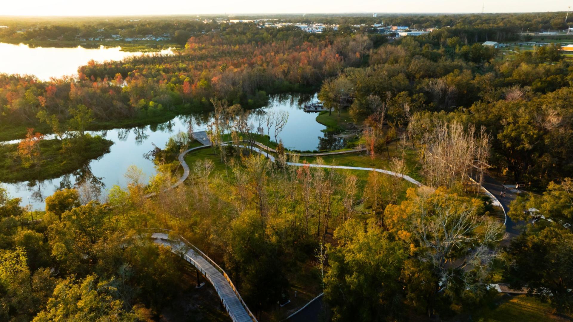 Bonnet Springs Park, just 6.8 miles from home - voted USA Today’s Best City Park in 2025, has endless nature to soak up.