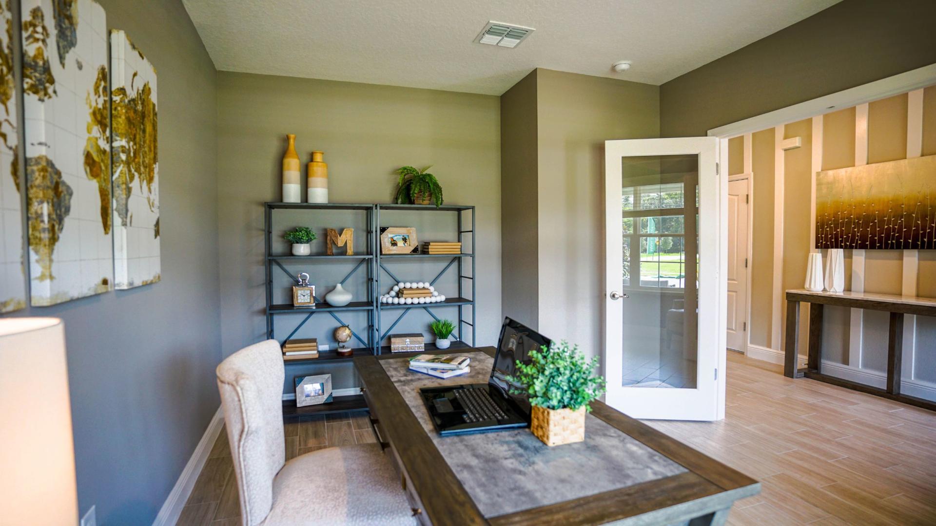 Transform your flex space into a guest room, home office, or game room.