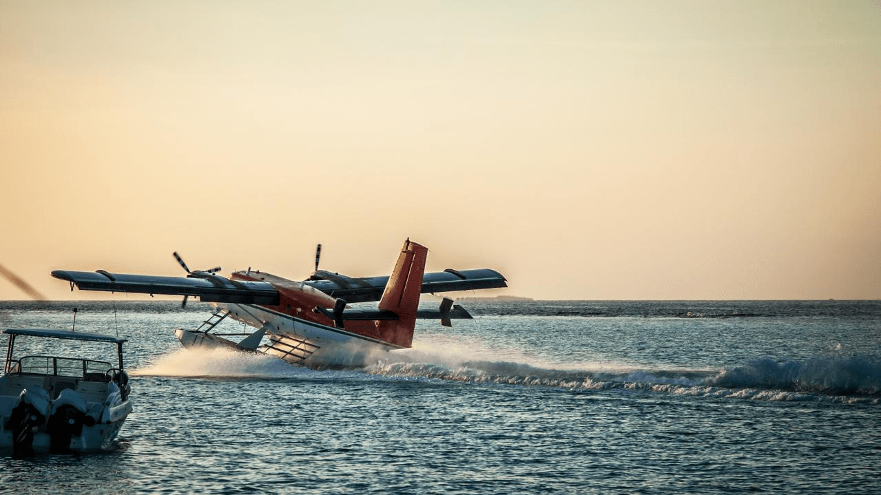 You might catch a seaplane landing while hanging out in your backyard.