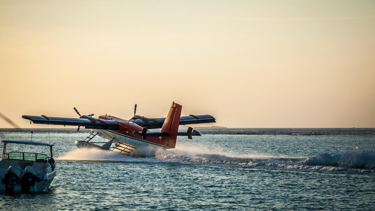 You might catch a seaplane landing while hanging out in your backyard.