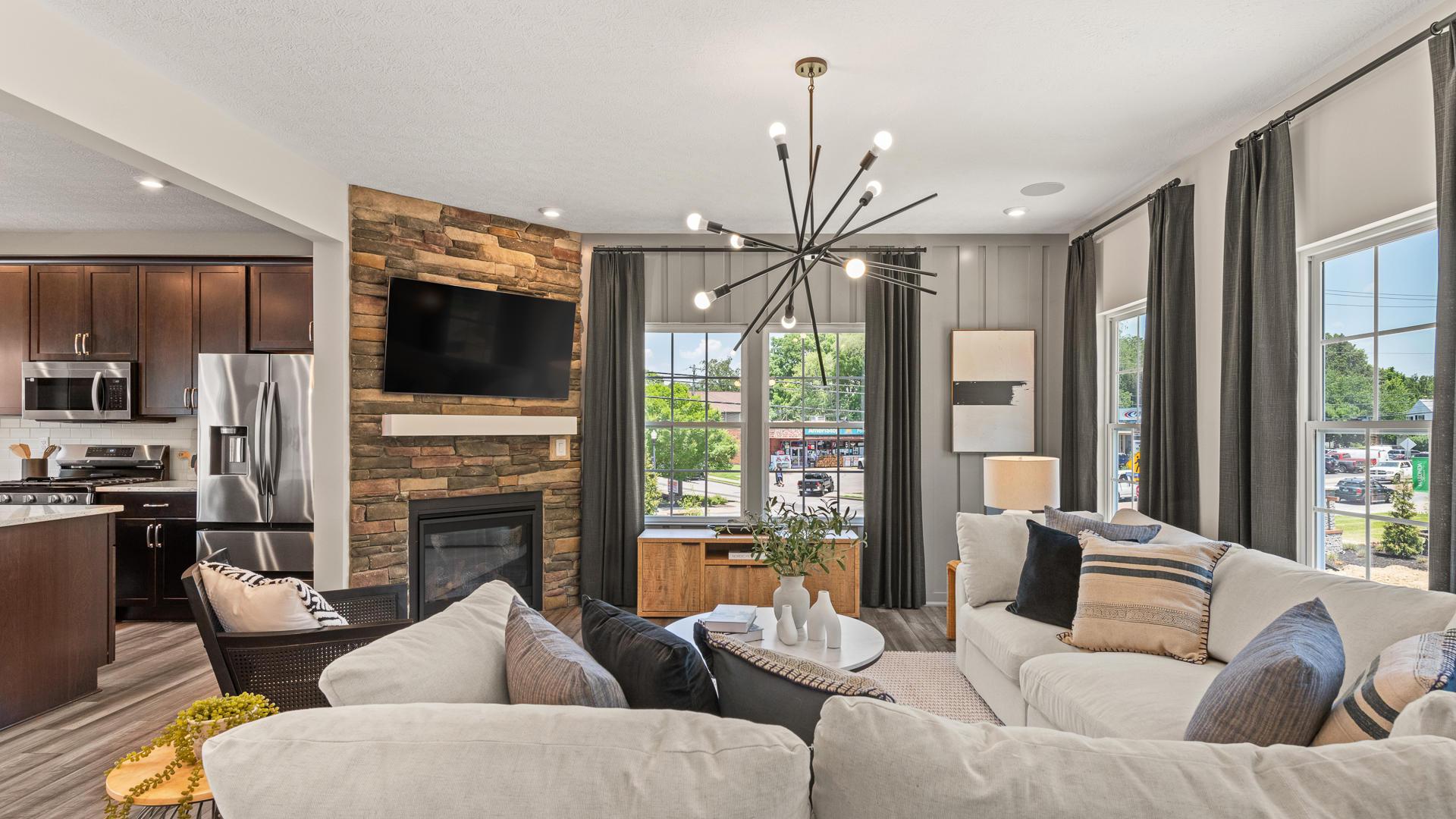 Bright, open layout with lots of windows—and room to add a cozy fireplace if you’d like!