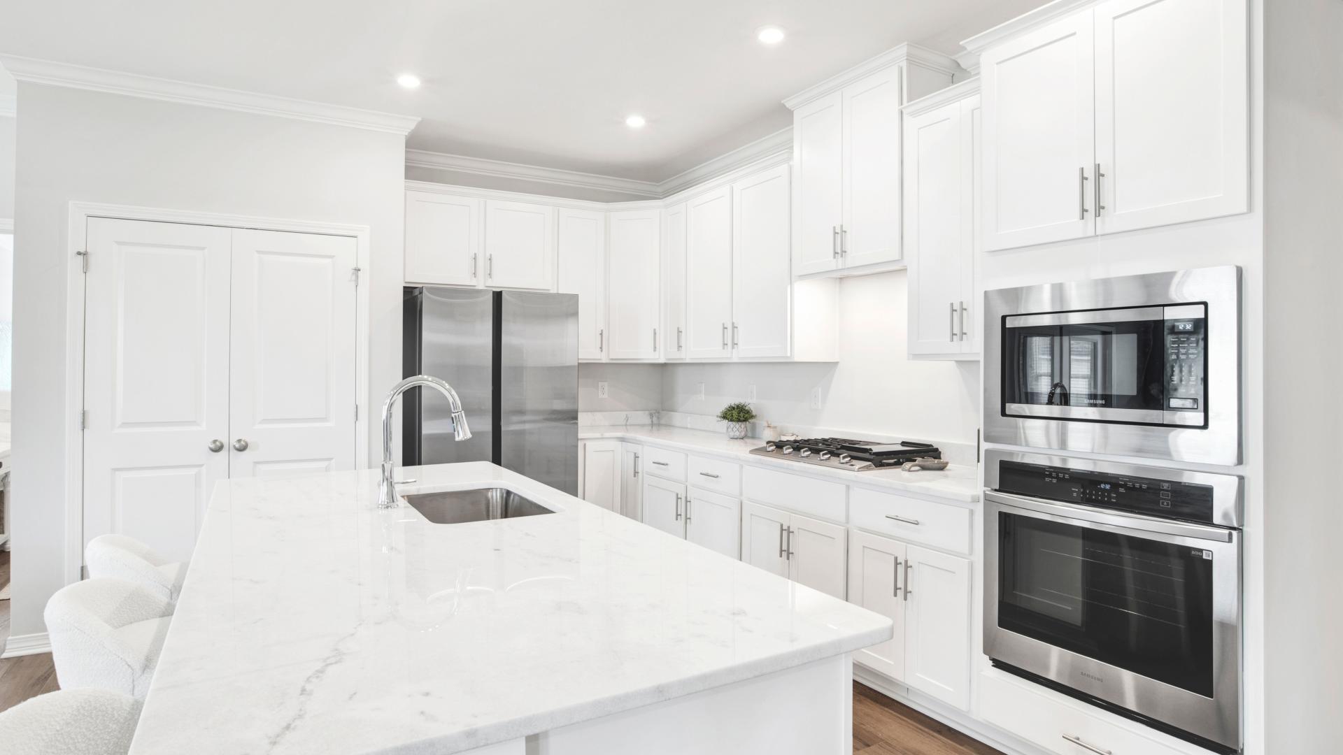 Enjoy the heart of the home with the features you want and plenty of room to whip up your favorites.