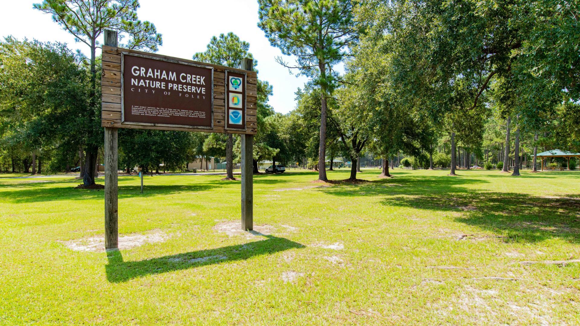 Kayak, archery, dog park, disc golf, hiking and more are available at Graham Creek Nature Preserve.