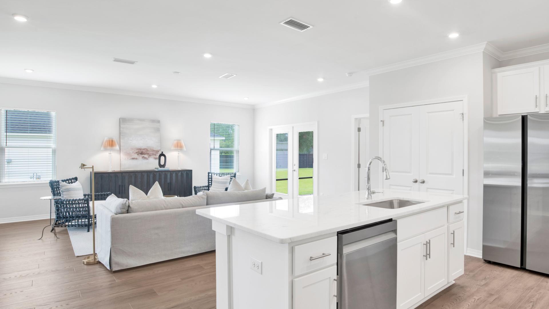 Open floor plans make it easy to host the holidays and family milestone moments.