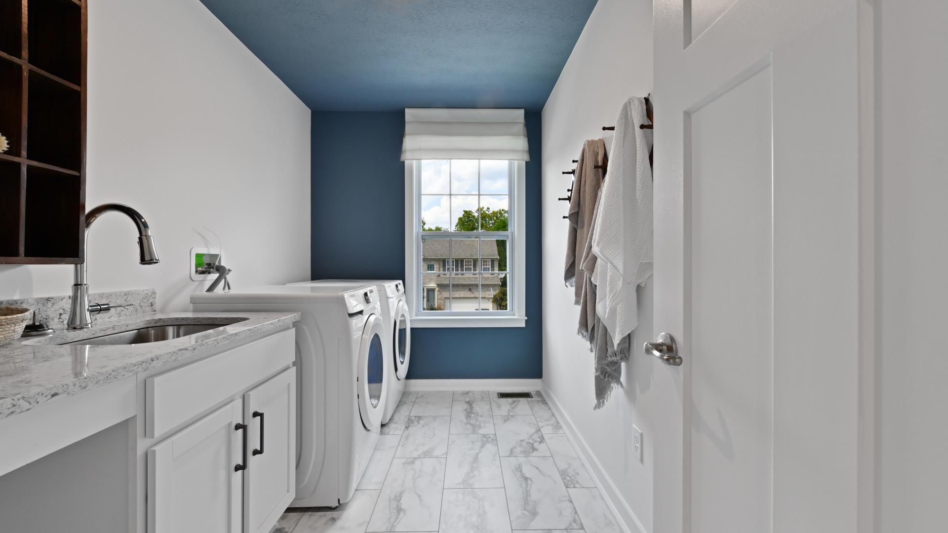 Laundry on the same floor as the bedrooms means not having to carry heavy baskets.